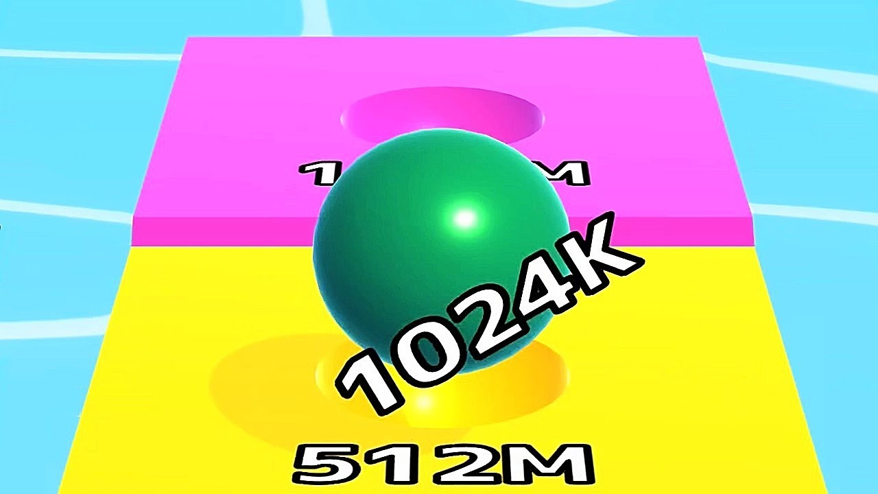 Ball Run Infinity Number Up To (128M, 256M, 512M, 1024M) ! All Levels ...