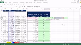 Mr Excel & excelisfun Trick 162 Count Between Upper Lower Time: Data Table COUNTIFS SUMPRODUCT