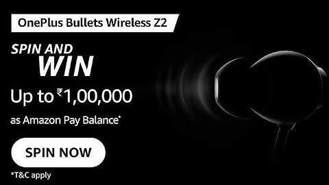 Amazon OnePlus Bullets Wireless Z2 Spin And Win Quiz Answers Today | 31 March 2022
