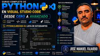 Python Ejercicio 25 Lista de estudiantes 2026 intermedio