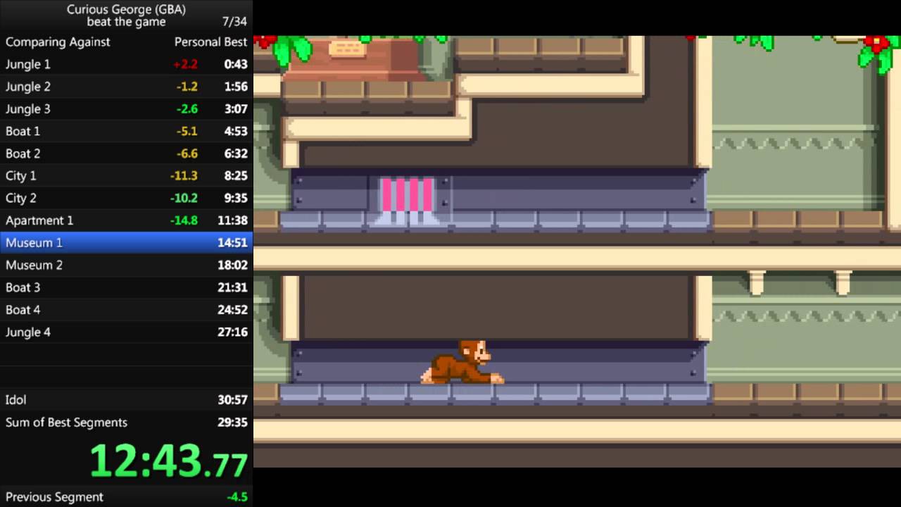 Curious George (GBA) - Beat the Game in 28:46 (WR)