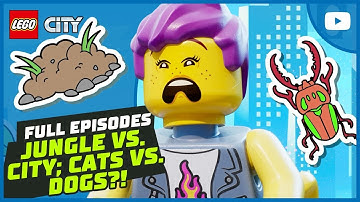 Jungle 🌴 or City?! 🏙️ | Dogs 🐶 or Cats?! 🐱| Full Episodes | LEGO City: No Limits
