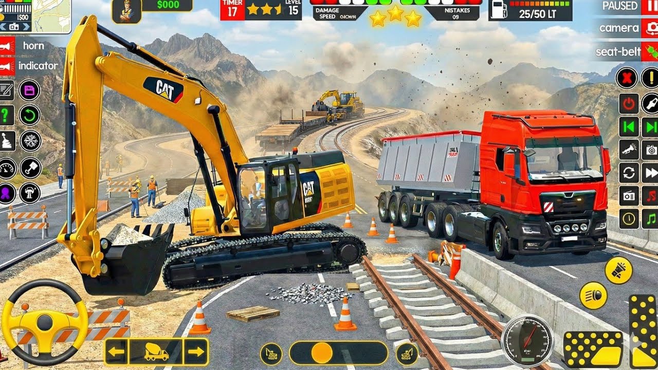 Modern JCB Driving Simulator 3D 2026 | New Road Construction Games HD Android Gameplay