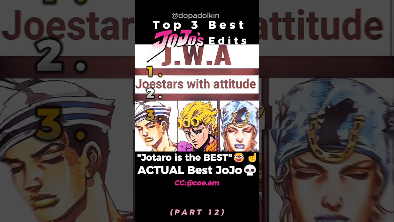 Ranking the Best JoJo Edits PART 12