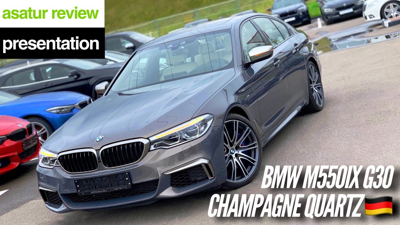 🇩🇪 Презентация BMW M550i xDrive G30 Individual Champagne Quartz - YouTube