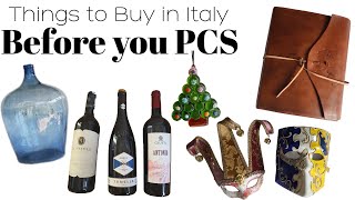 WHAT TO BUY IN ITALY BEFORE YOU PCS // AVIANO AIR BASE