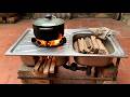 A Smart Idea from a Welder: Turn a Kitchen Sink Into a Wood Stove (Million-Dollar Idea)