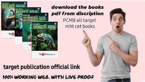 How to download Mht-cet book pdf in free PCMB target publications new official website you must know