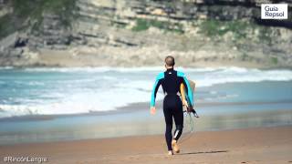 SURF EN LA PLAYA DE LANGRE (RIBAMONTAN AL MAR)