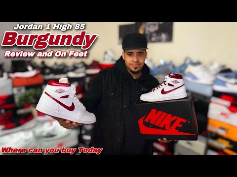 Early” Jordan 1 High 85 Metallic Burgundy - Review & On Feet - YouTube