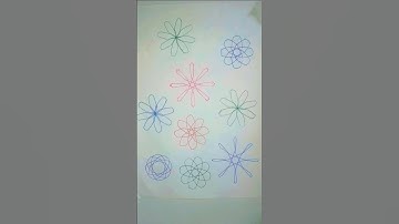 Wow!😳so many patterns with one shape in the spirograph👍🏻#art #shortvideo