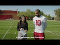 Sideline Exchange with Josh Woods | Arizona Cardinals