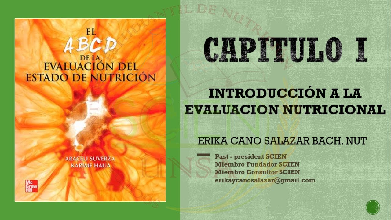El ABCD de la Evaluación del Estado de Nutrición - CAPITULO 1 - YouTube