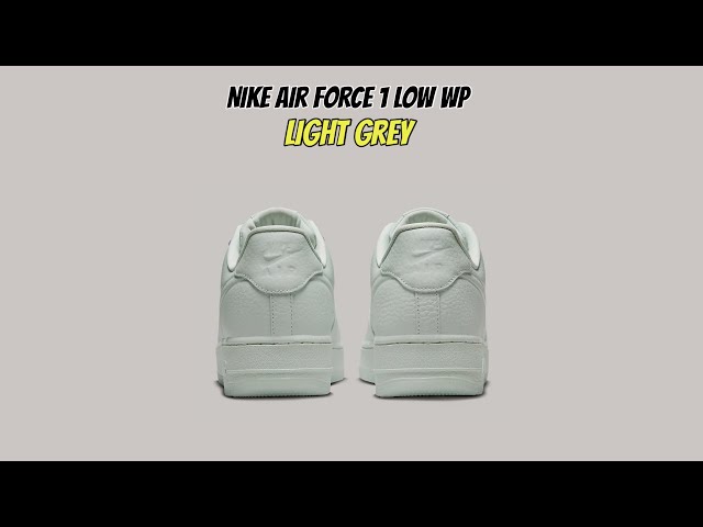 Nike Air Force 1 Low WP Gray FB8875-002 Release Info