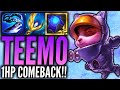 RADIANT BLUE BUFF TEEMO 1 HP COMEBACK - TFT 5.5 P11.19