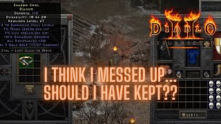 Diablo 2 Resurrected - Various crafting, amulets, charm rerolls, diadem reroll, but did I mess up?
