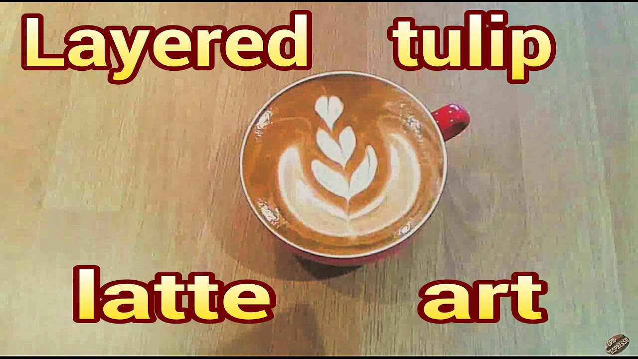 Tulip free pour art latte art
