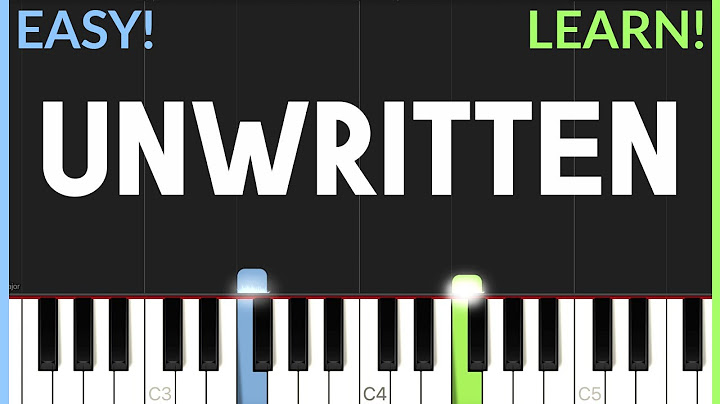 Unwritten Piano version - Piano performance video thumbnail