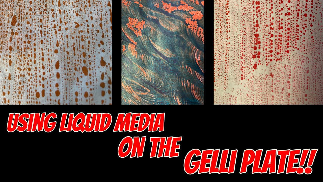 Использование жидких медиа на гелированной пластине! 