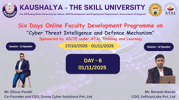 ATAL FDP - Cyber Threat Intelligence and Defense Mechanisms-01/11/2025