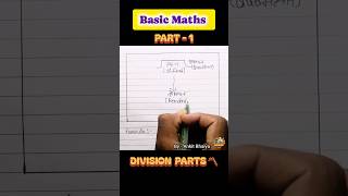 Basic Maths 🔥|Division parts 〽️|part-1| #viral  #basicmaths #education #maths