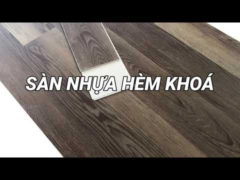Video Sàn nhựa vân gỗ hèm khoá | Sàn nhựa giả gỗ | Bình... - youtube