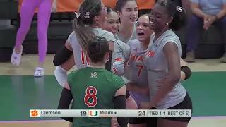 Clemson vs Miami | Full Volleyball Match Highlights 2026 | Volleyball Today