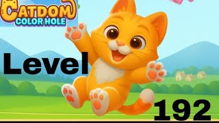 Catdom color hole level 192 solution and walkthrough for gameplay 