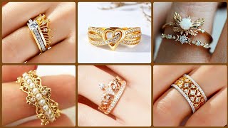Simple & Elegant Crown & Stackable Promise Rings & Engagement Rings Ideas in 18Carat Gold