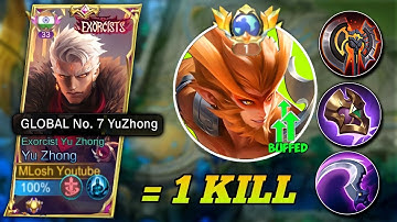 Yuzhong Best Build To Win Every Game Against Sun - yuzhong gameplay #mlbb