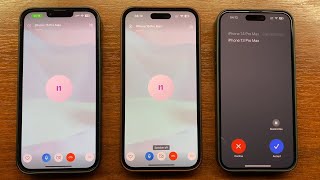 iPhone 13 PM vs iPhone 14 PM Skype Outgoing Call to iPhone 15 PM + Skype Incoming Call Waiting