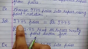 Class 3rd maths unit 8(part 3) Indian currency