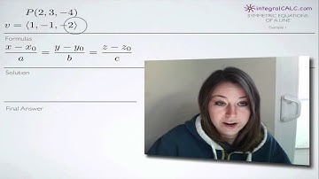 Symmetric Equations of a Line (KristaKingMath)