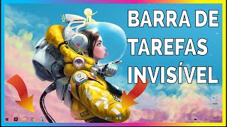 BARRA DE TAREFAS INVISIVEL E ICONES CENTRALIZADOS BARRA DE TAREFAS INVISIVEL E ICONES CENTRALIZADOS
