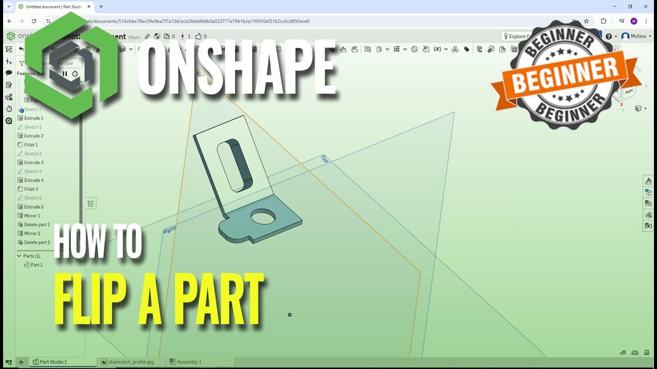 How Do I Flip A Part In Onshape - YouTube