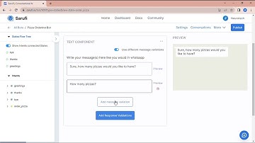 Using SARUFI AI To build a Pizza Ordering Chatbot | How to build  food ordering chatbot using Sarufi