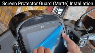 OLA S1 Screen Protector Guard Matte Installation | www.umiyaauto.com screenshot 1