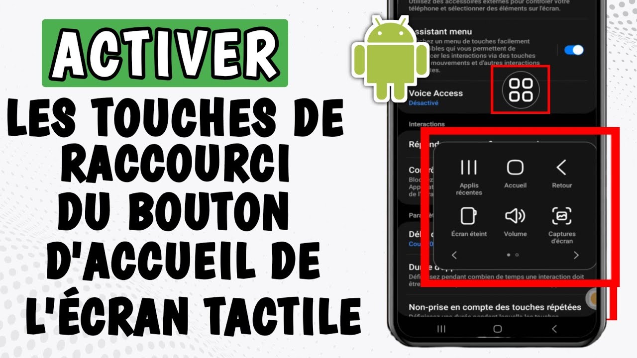 Comment activer les touches de raccourci du bouton d'accueil tactile ...