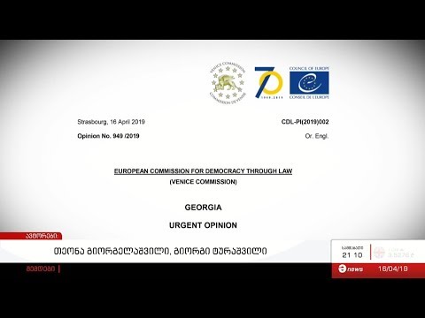 ვენეციის კომისიის დასკვნა