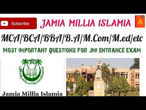 JAMIA MILLIA ISLAMIA computer Important questions for MCA/BCA/BBA/MBA/b.ed/m.ed/MSW/b.a/m.a/etc