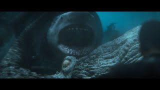 巨大ザメVSメガオクトパス、海洋バトル勃発！『MEG ザ・モンスターズ2』本編映像