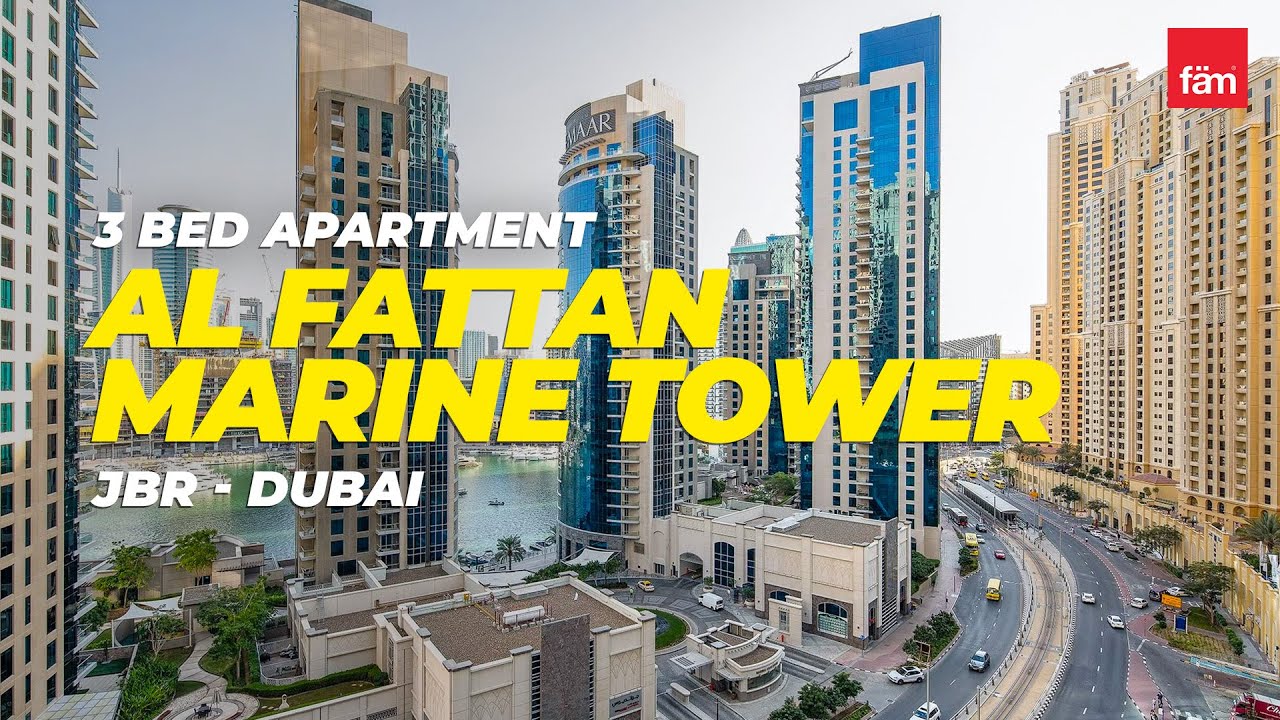 Stunning 3 Bed Apartment in Al Fattan Marine Tower, JBR - Dubai