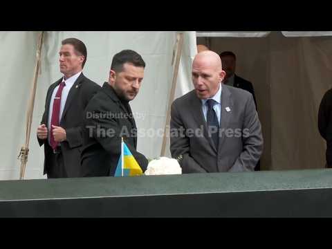 Ukraine's Zelenskyy pays his respects at 9/11 memorial in New York