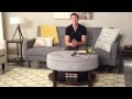 Belham Living Coffee Table Storage Ottoman with Shelf – Gray - Product Review Video Belham Living Coffee Table Storage Ottoman with Shelf – Gray - Product Review Video