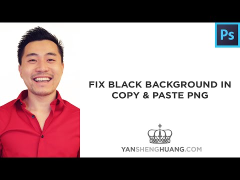 Photoshop Tutorial: Fix Black Background in Copy & Paste PNG