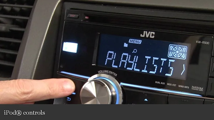 JVC KW-R500 Car CD Receiver Display and Controls Demo | Crutchfield Video