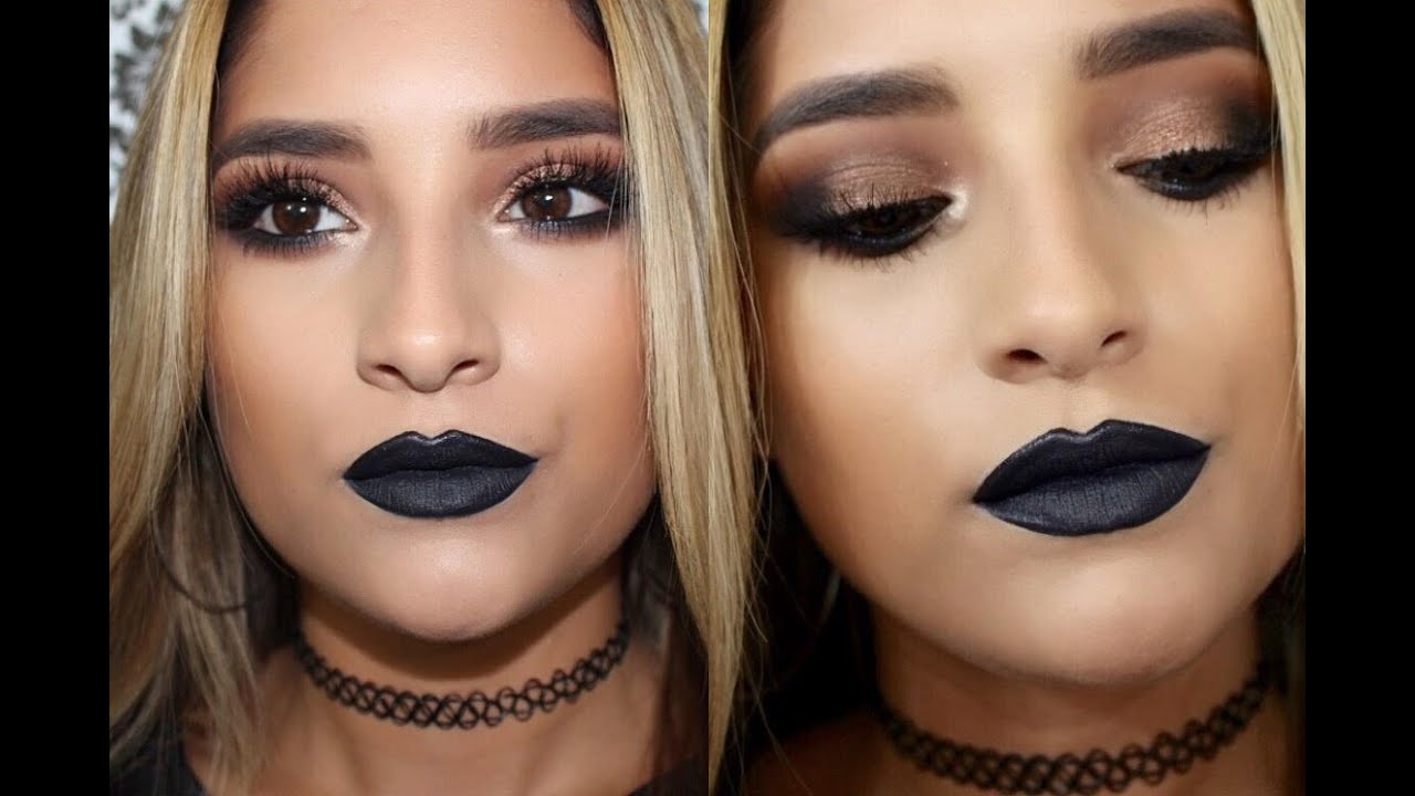 Gothic Glam Makeup Tutorial L Black Lipstick L Ft Tartelette In