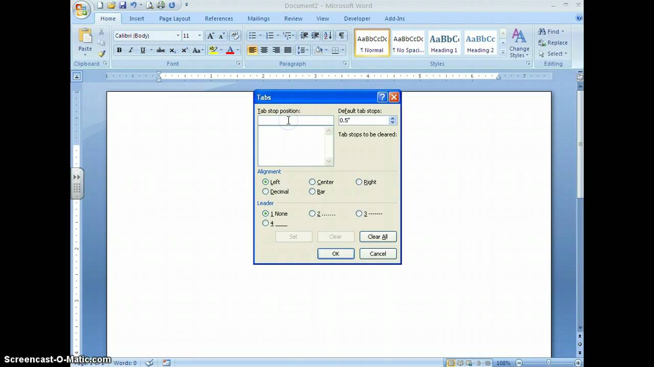 set tabs in word 10 set tabs in word 10