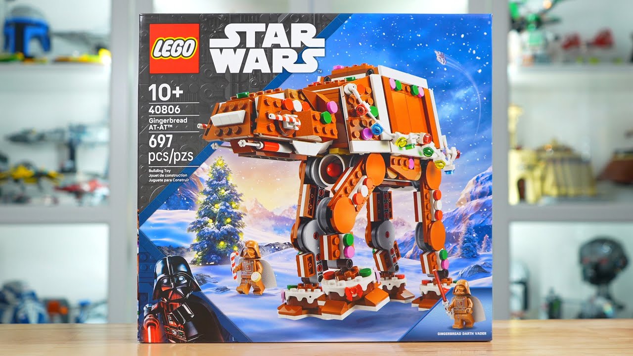 LEGO Star Wars 40806 GINGERBREAD AT-AT Review! (2025) - YouTube