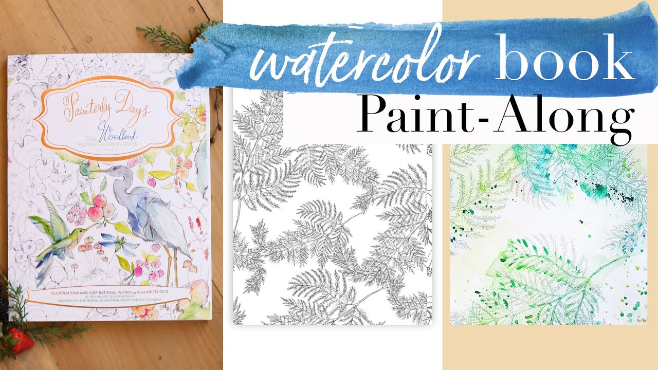 Painterly Days Watercolor Books: Woodland and Flowers Adult Coloring Book  Review, and Flipthrough 